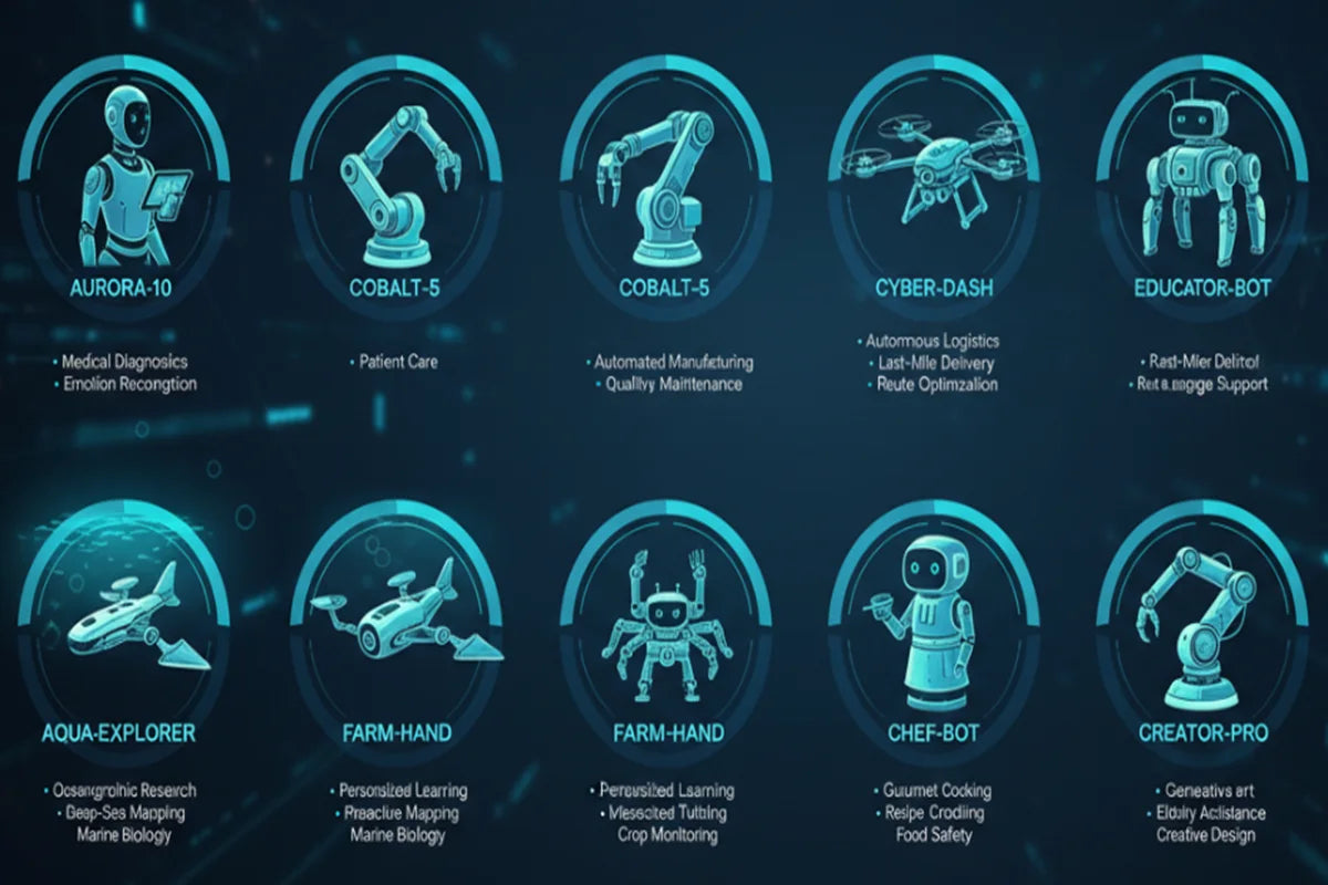 Top 10 robots with AI