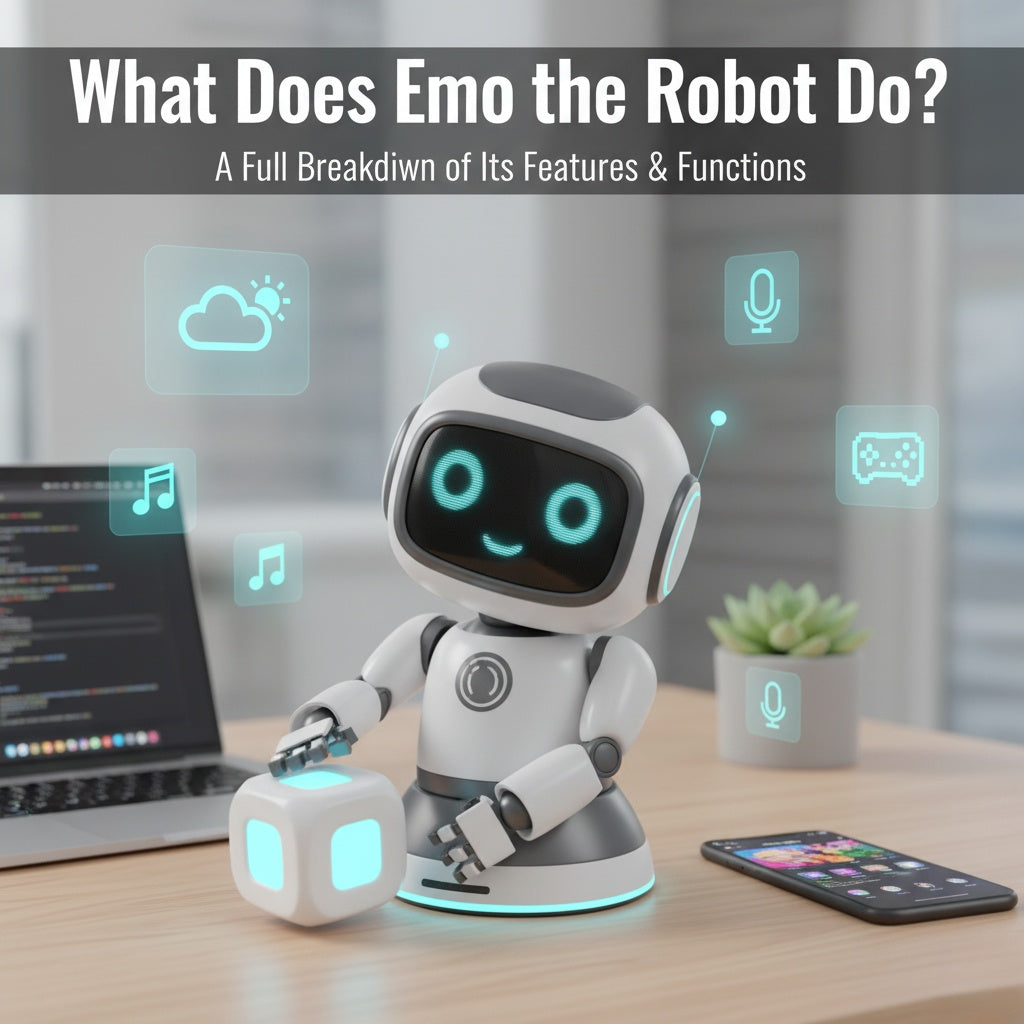 EMO ROBOT ロボット- (ENGLISH 英語) EMOレビュー デスクの上で